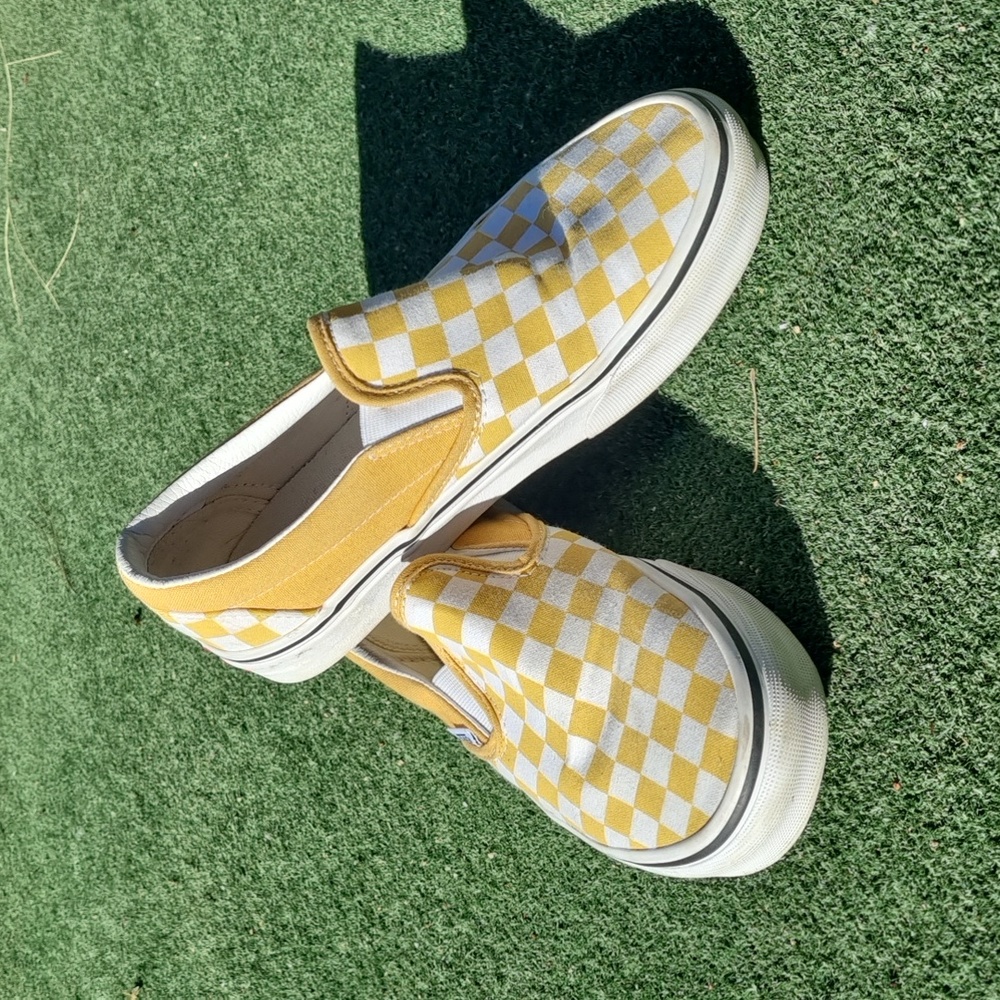 Yellow Checkerboard Vans